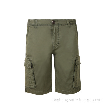 Men's Patch Pocket Knee Length Woven Shorts